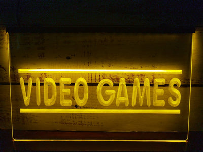 Video Games Illuminated Sign