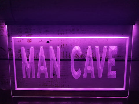 Image of Man Cave Entry Illuminated LED Neon Sign