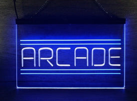 Arcade Retro Two Tone Illuminated Sign