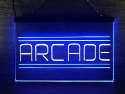 Arcade Retro Two Tone Illuminated Sign