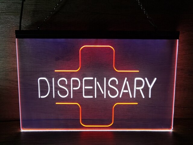 Dispensary Pharmacy Two Tone Illuminated Sign