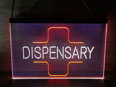 Dispensary Pharmacy Two Tone Illuminated Sign