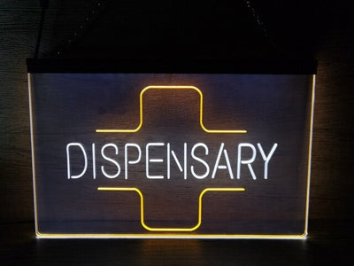 Dispensary Pharmacy Two Tone Illuminated Sign