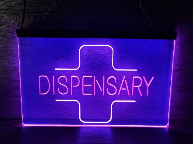 Dispensary Pharmacy Two Tone Illuminated Sign
