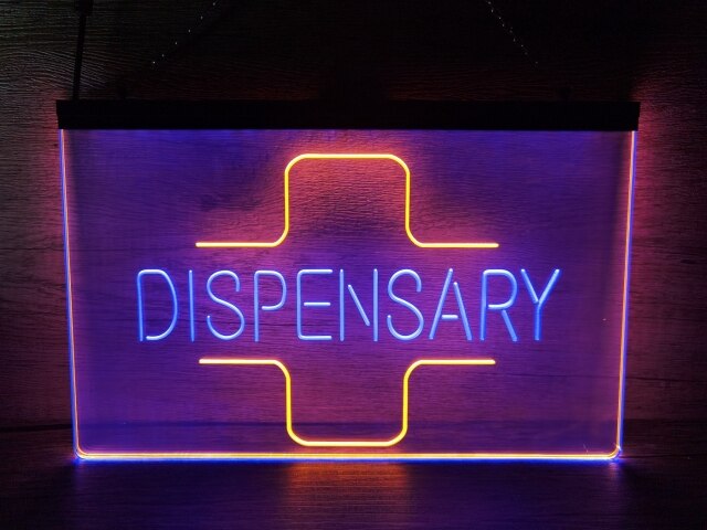 Dispensary Pharmacy Two Tone Illuminated Sign