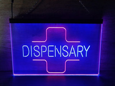 Dispensary Pharmacy Two Tone Illuminated Sign