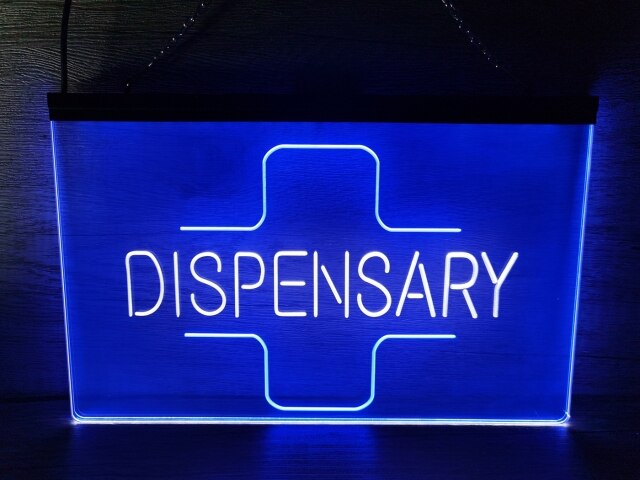 Dispensary Pharmacy Two Tone Illuminated Sign