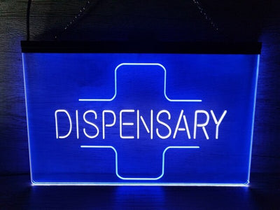 Dispensary Pharmacy Two Tone Illuminated Sign