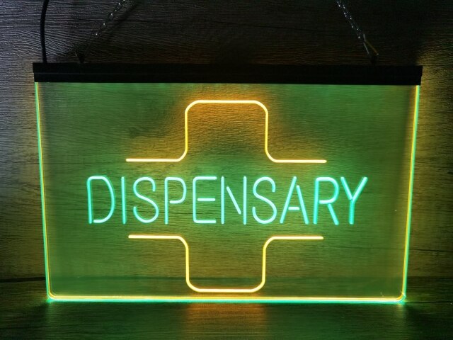Dispensary Pharmacy Two Tone Illuminated Sign