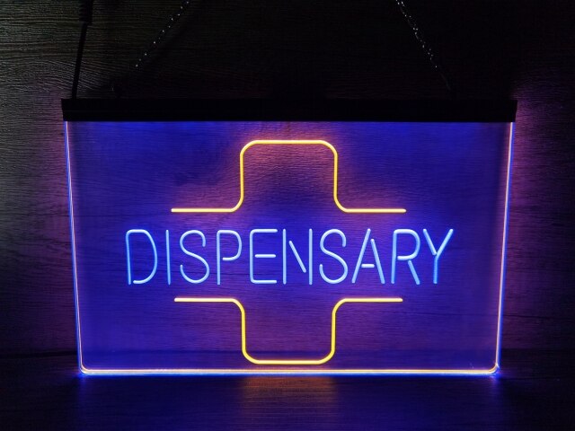Dispensary Pharmacy Two Tone Illuminated Sign