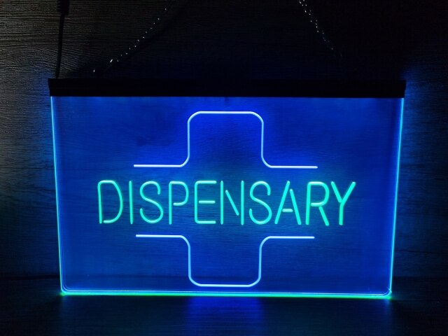 Dispensary Pharmacy Two Tone Illuminated Sign