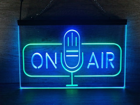Image of On Air Microphone Two Tone Illuminated Sign