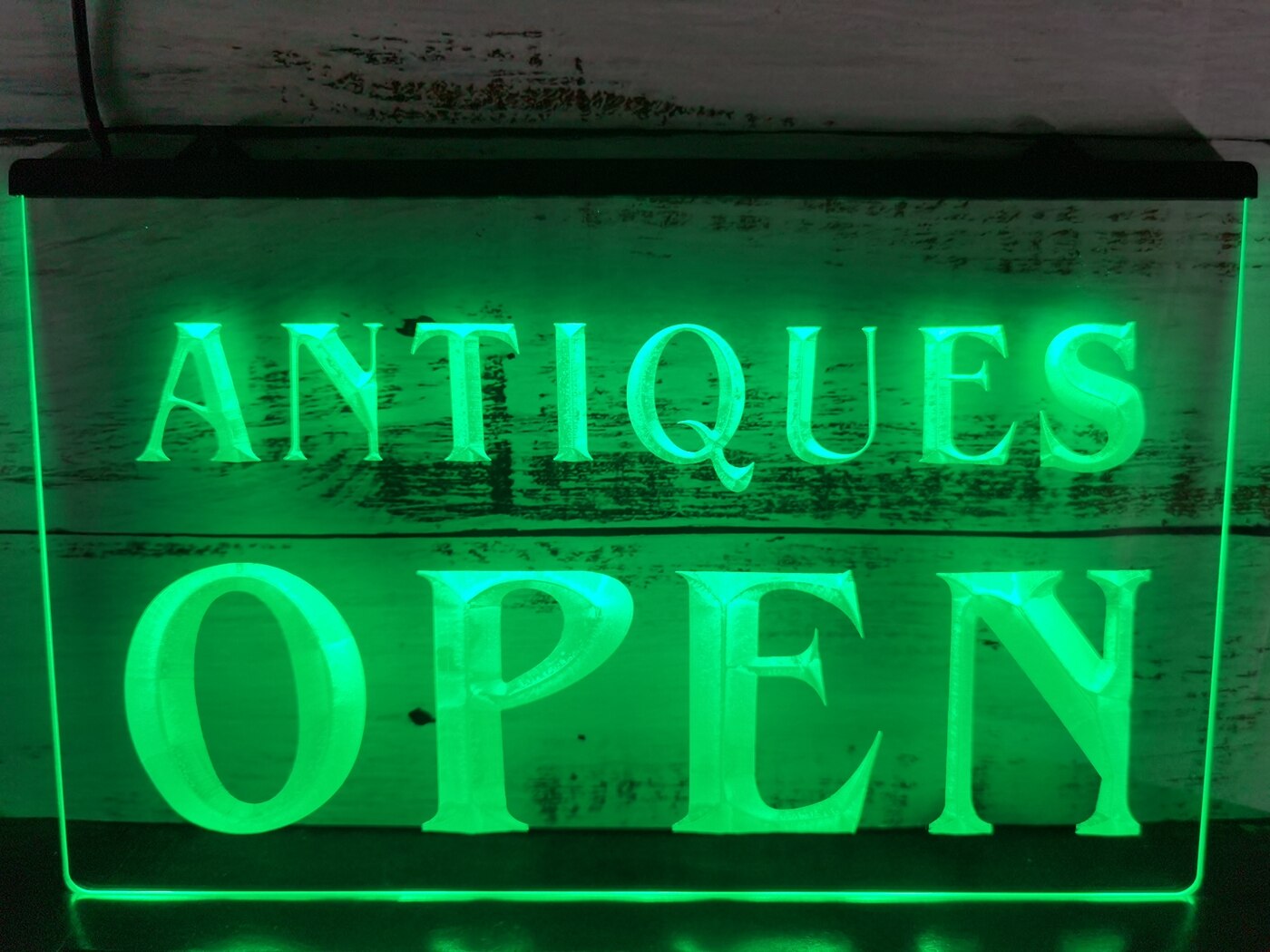Antiques Open Illuminated Sign