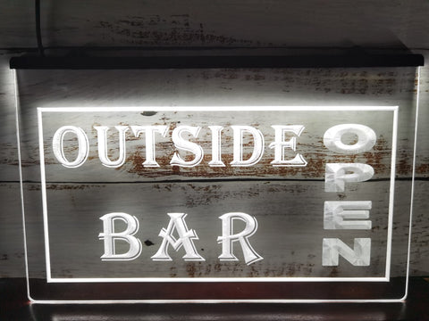 Image of Outside Bar Open Illuminated Sign