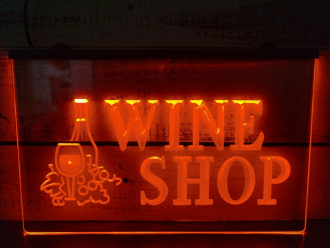Image of Wine Shop Illuminated Sign