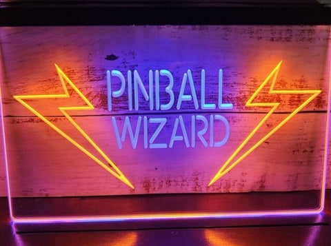 Image of Pinball Wizard Two Tone Illuminated Sign