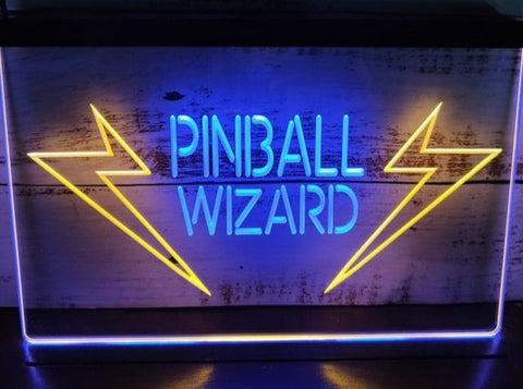 Image of Pinball Wizard Two Tone Illuminated Sign