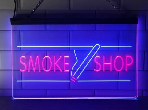 Image of Smoke Shop Two Tone Illuminated Sign