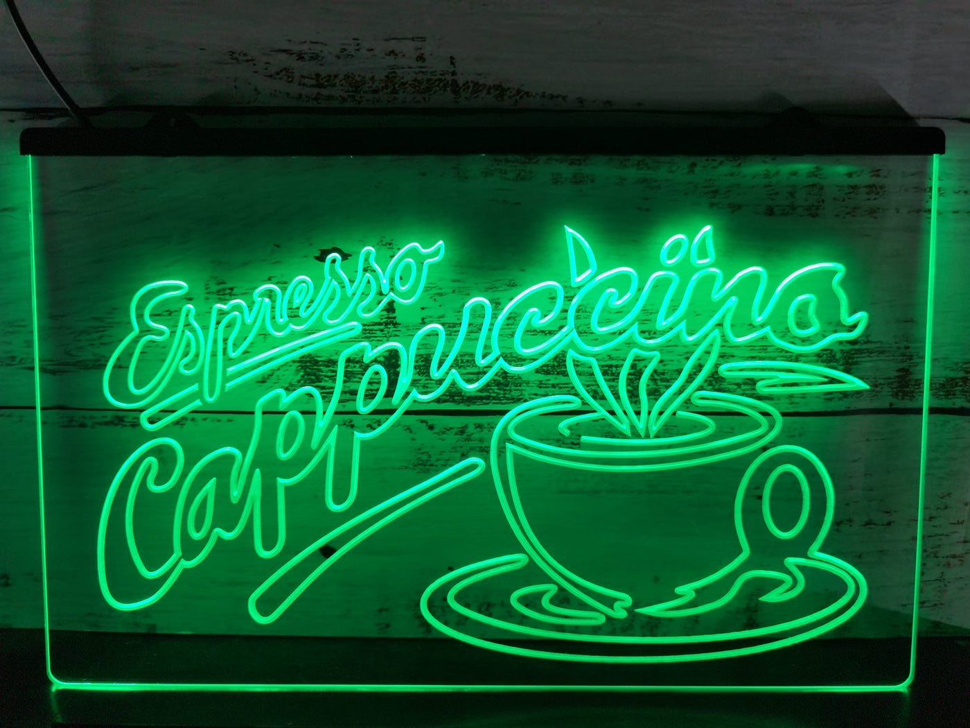 Espresso Cappuccino Coffee Illuminated Sign