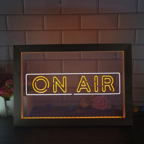 Image of ON AIR Recording Studio Two Tone Sign - Luxury Framed Edition