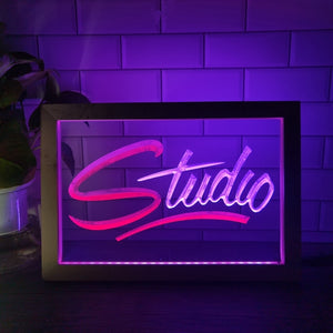 Studio Two Tone Sign - Luxury Framed Edition