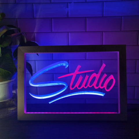 Image of Studio Two Tone Sign - Luxury Framed Edition