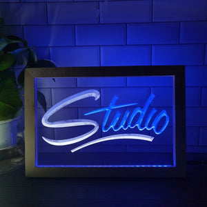 Studio Two Tone Sign - Luxury Framed Edition