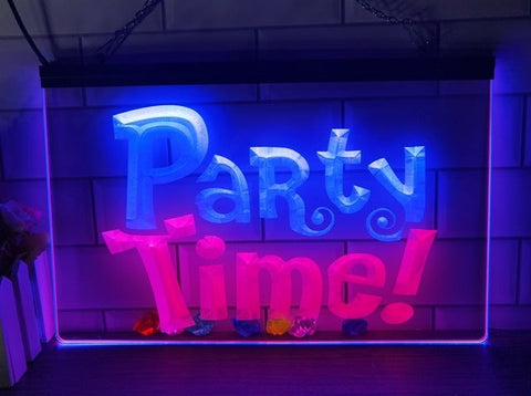 Image of Party Time Two Tone Illuminated Sign