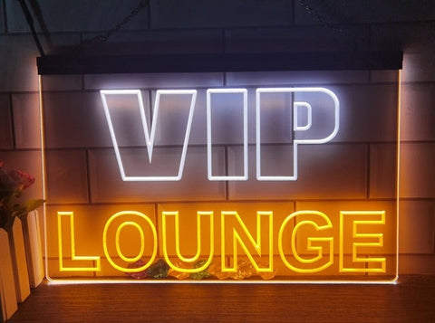Image of VIP Lounge Two Tone Illuminated Sign