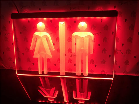 Toilet Washroom Illuminated Sign