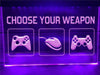 Choose Your Weapon Illuminated Sign