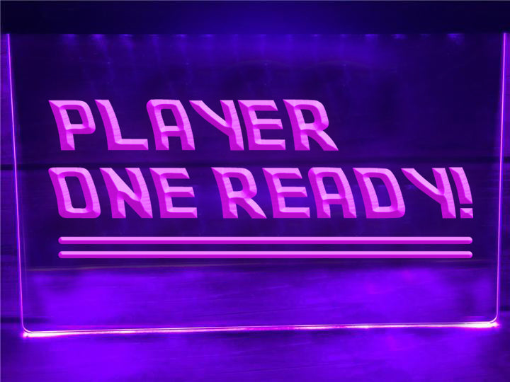 Player One Ready Illuminated Sign