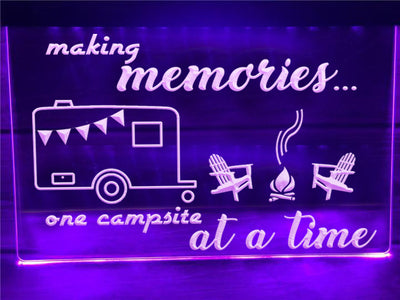 Making Memories in Caravan Illuminated Sign