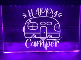 Happy Camper Airstream Illuminated Sign