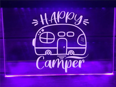 Happy Camper Airstream Illuminated Sign