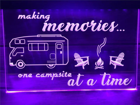 Image of Making Memories in Motorhome Illuminated Sign