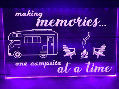 Making Memories in Motorhome Illuminated Sign