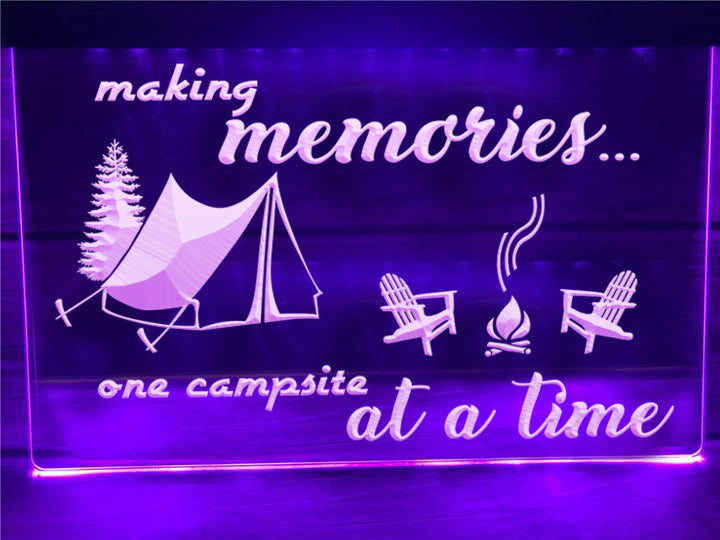 Making Memories in Tent Illuminated Sign
