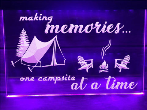 Image of Making Memories in Tent Illuminated Sign
