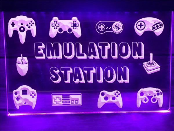Emulation Station Illuminated Sign – Dope Neons