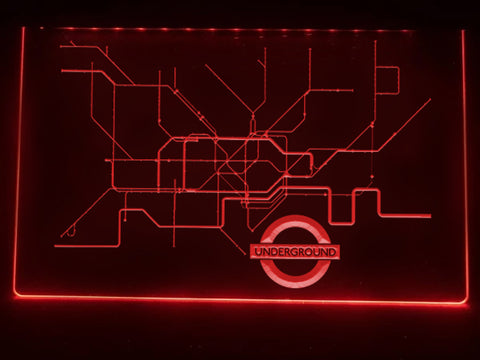 Image of London Underground Map Illuminated Sign