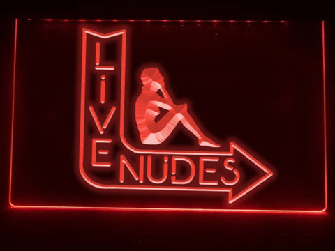 Image of Live Nudes Illuminated Sign