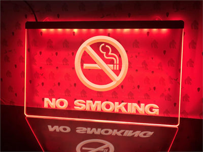 No Smoking Illuminated Sign