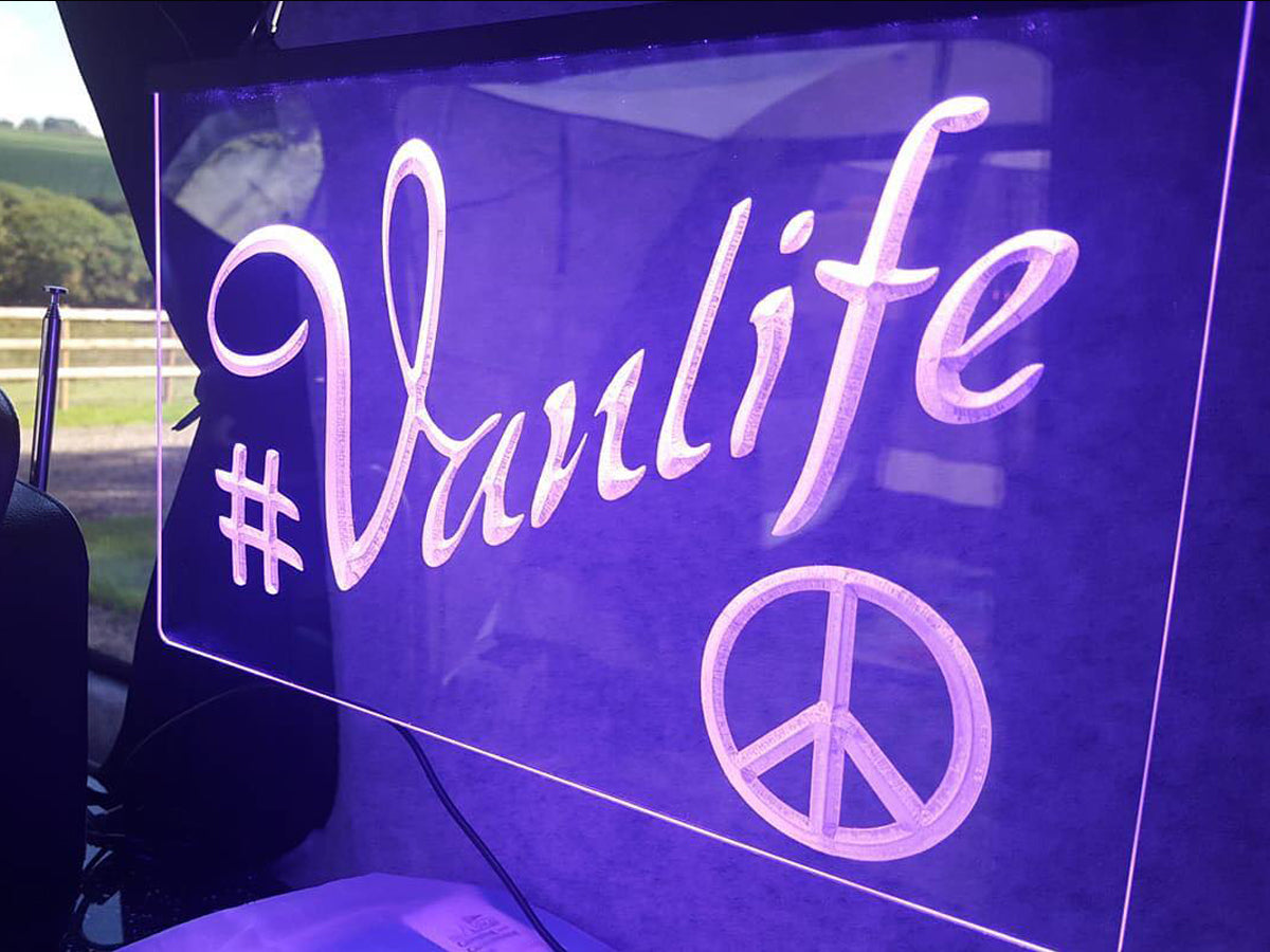 Vanlife Illuminated Sign