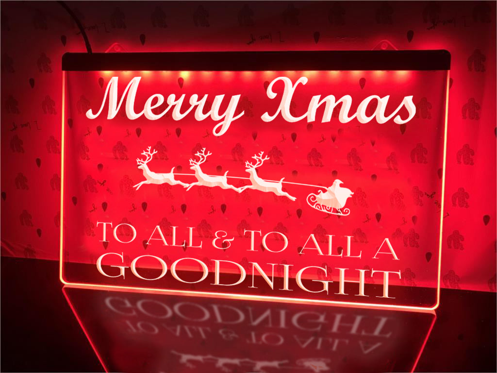 Merry Xmas Illuminated Sign