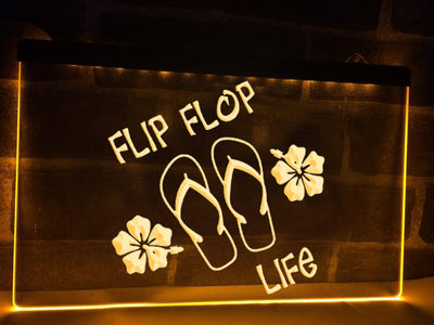Flip Flop Life Illuminated Sign