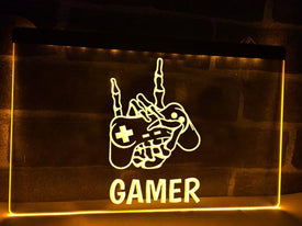 Skeleton Gamer Illuminated Sign