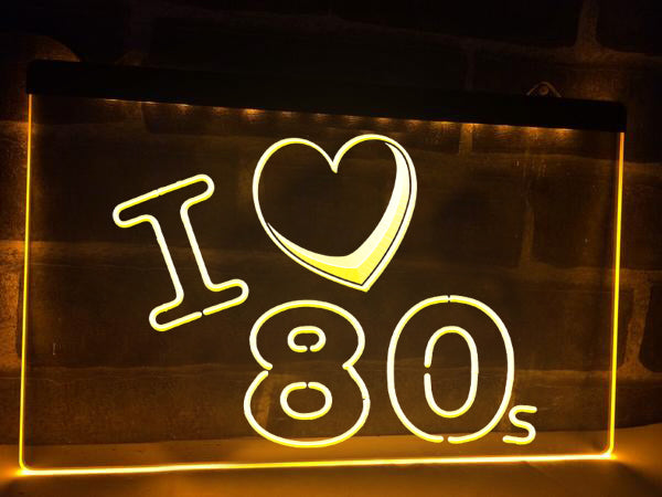 I Love 80s Illuminated Sign