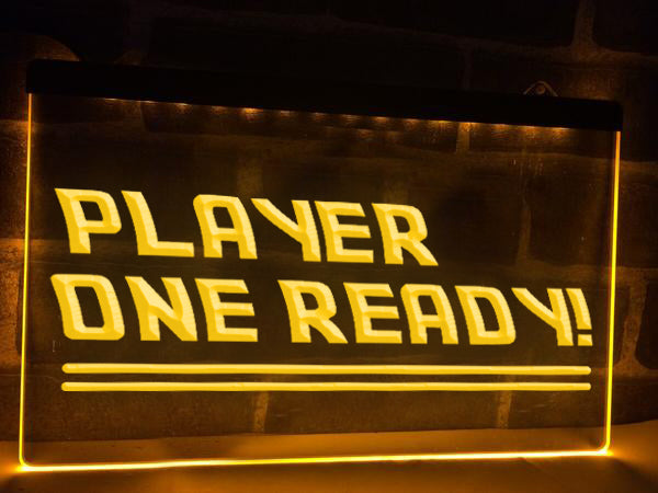 Player One Ready Illuminated Sign