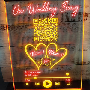 Our Wedding Song Personalized LED Neon Sign